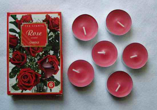 Čajové svíčky - Růže